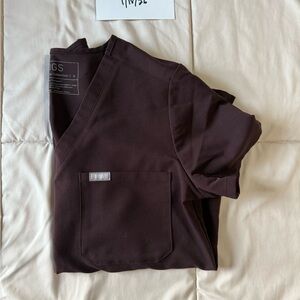 FIGS Espresso Scrub Top